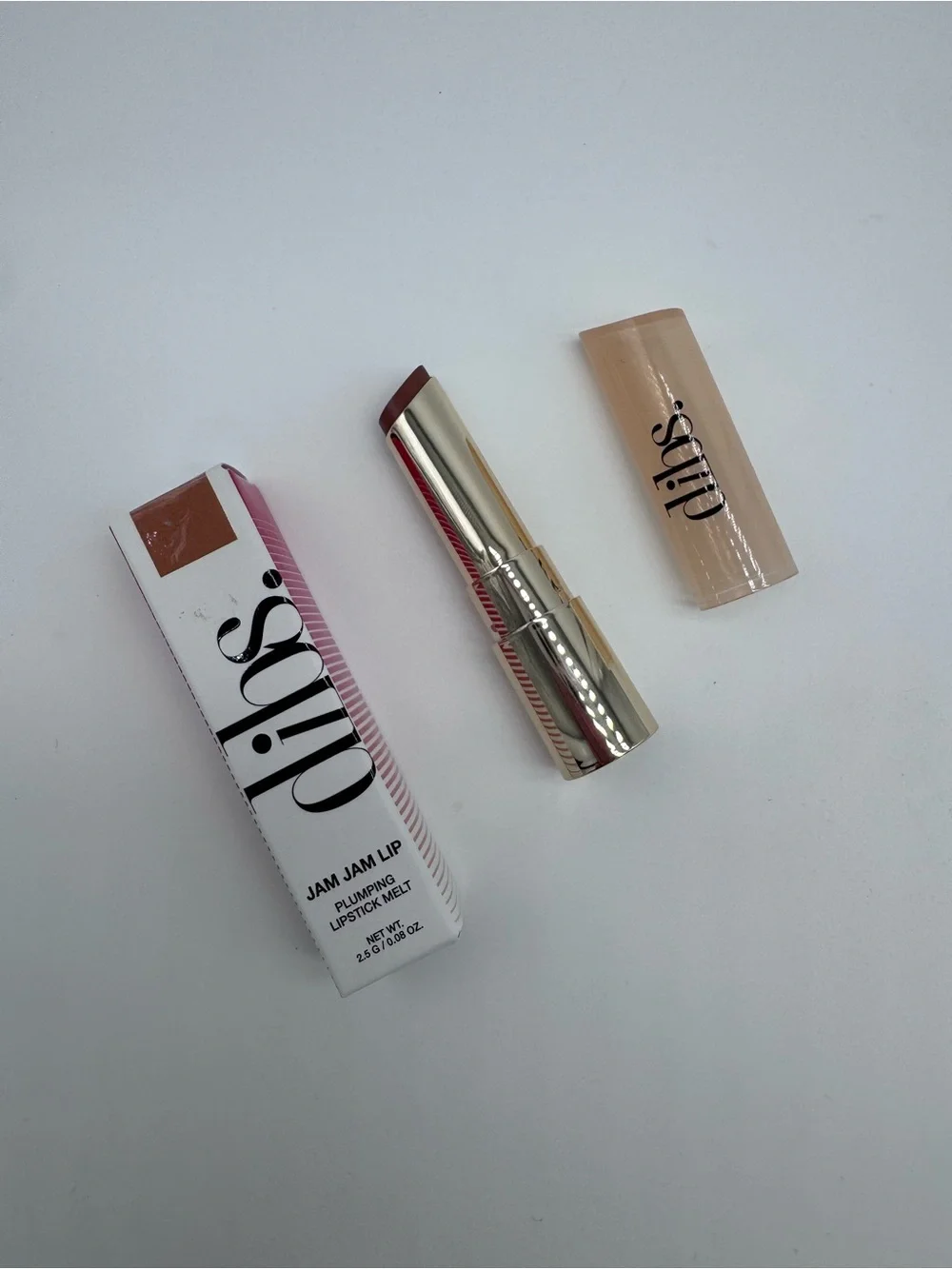 NIB DIBS Beauty Jam Jam Lip Plumping Lipstick Melt Fig Fantasy